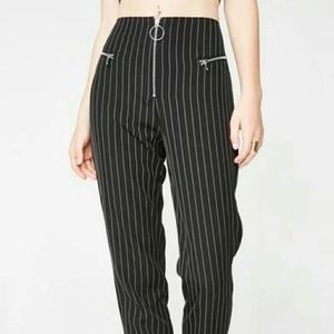 Tiger Mist Pinstripe High Rise Pants